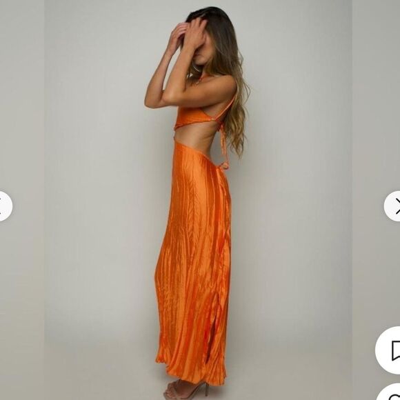 Baobab Collection Women's Orange Dress Large NWOT - Picture 3 of 10